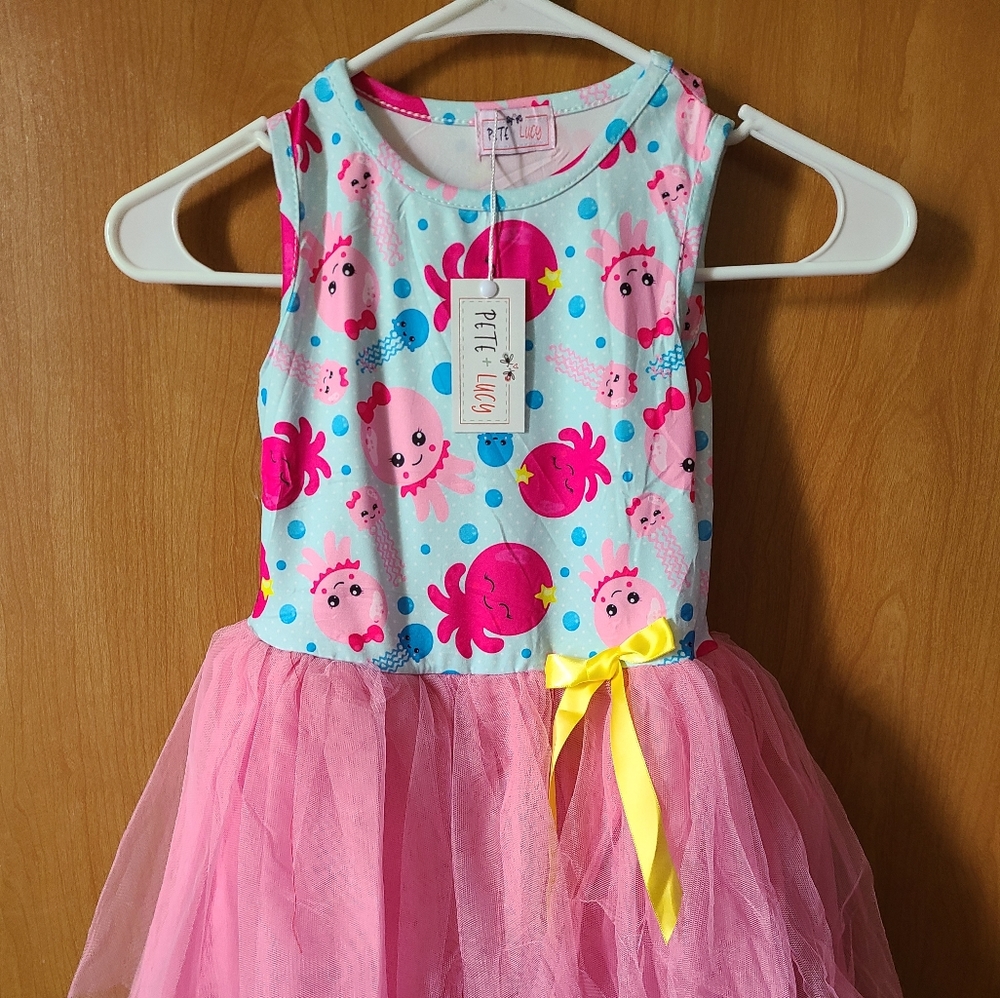 Pete & Lucy sleeveless Jelly Fish tulle dress